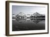 Spitsbergen, Svalbard, Norway. Mountains Reflecting on a Lagoon in Northern Spitsbergen-ClickAlps-Framed Photographic Print