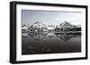 Spitsbergen, Svalbard, Norway. Mountains Reflecting on a Lagoon in Northern Spitsbergen-ClickAlps-Framed Photographic Print