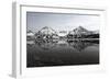 Spitsbergen, Svalbard, Norway. Mountains Reflecting on a Lagoon in Northern Spitsbergen-ClickAlps-Framed Photographic Print