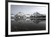 Spitsbergen, Svalbard, Norway. Mountains Reflecting on a Lagoon in Northern Spitsbergen-ClickAlps-Framed Photographic Print