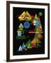 Spitze in Bogen, c.1927-Wassily Kandinsky-Framed Art Print