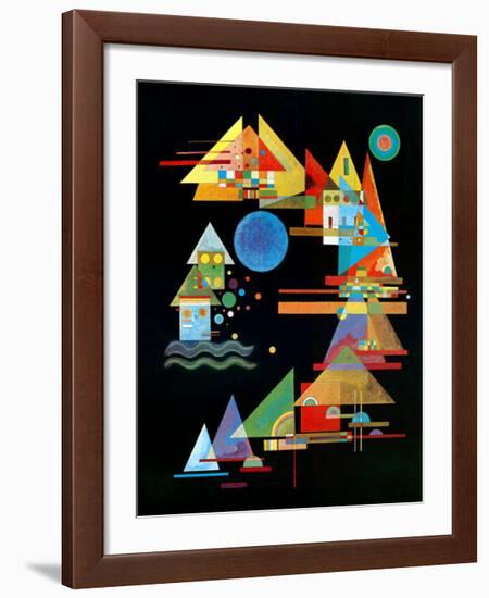 Spitzen In Bogen, c.1927-Wassily Kandinsky-Framed Art Print