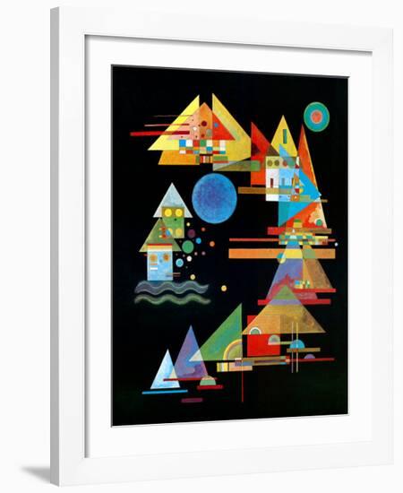 Spitzen In Bogen, c.1927-Wassily Kandinsky-Framed Art Print