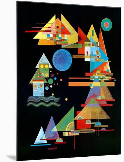 Spitzen In Bogen, c.1927-Wassily Kandinsky-Mounted Art Print