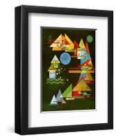 Spitzen In Bogen, c.1927-Wassily Kandinsky-Framed Art Print