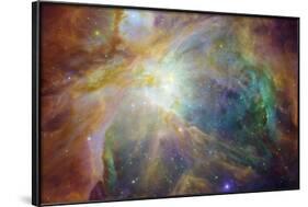 Spitzer and Hubble Create Colorful Masterpiece Space Art-null-Framed Photo