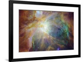 Spitzer and Hubble Create Colorful Masterpiece Space Art-null-Framed Photo