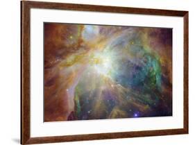 Spitzer and Hubble Create Colorful Masterpiece Space Art-null-Framed Photo