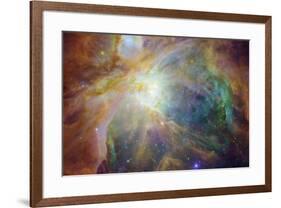 Spitzer and Hubble Create Colorful Masterpiece Space Art-null-Framed Photo