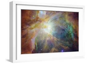 Spitzer and Hubble Create Colorful Masterpiece Space Photo-null-Framed Art Print