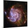 Spitzer-Hubble-Chandra Composite of M101-null-Mounted Art Print