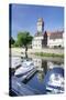 Spitzer Turm Tower, Tauber River, Old Town of Wertheim-Markus Lange-Stretched Canvas