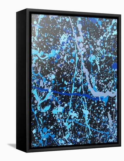 Splash 3-Abstract Graffiti-Framed Stretched Canvas