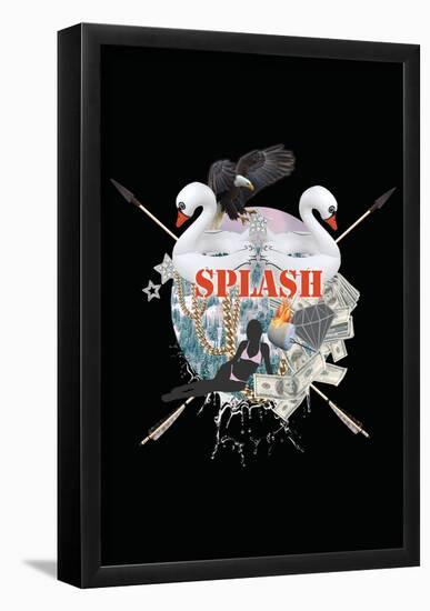 Splash Culture Black-null-Framed Poster