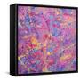 Splash I-Abstract Graffiti-Framed Stretched Canvas