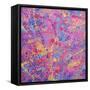 Splash I-Abstract Graffiti-Framed Stretched Canvas