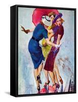 "Splashed,"May 20, 1939-John LaGatta-Framed Stretched Canvas