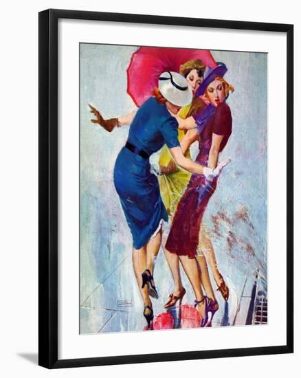 "Splashed,"May 20, 1939-John LaGatta-Framed Giclee Print