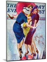 "Splashed," Saturday Evening Post Cover, May 20, 1939-John LaGatta-Mounted Giclee Print