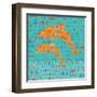 Splashing Dolphins-Piper Ballantyne-Framed Art Print