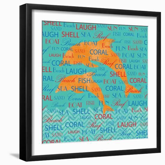 Splashing Dolphins-Piper Ballantyne-Framed Art Print