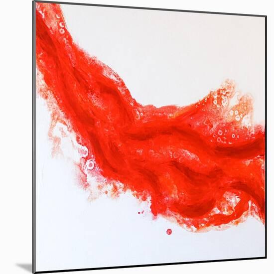 Splashing flow (L)-Hyunah Kim-Mounted Art Print