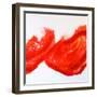 Splashing flow (R)-Hyunah Kim-Framed Art Print