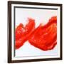 Splashing flow (R)-Hyunah Kim-Framed Art Print