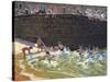 Splashing in Tenby Harbour, 2016-Andrew Macara-Stretched Canvas