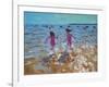 Splashing in the Sea, Clacton, 2014-Andrew Macara-Framed Giclee Print