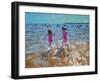 Splashing in the Sea, Clacton, 2014-Andrew Macara-Framed Giclee Print