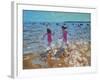 Splashing in the Sea, Clacton, 2014-Andrew Macara-Framed Giclee Print