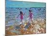 Splashing in the Sea, Clacton, 2014-Andrew Macara-Mounted Giclee Print