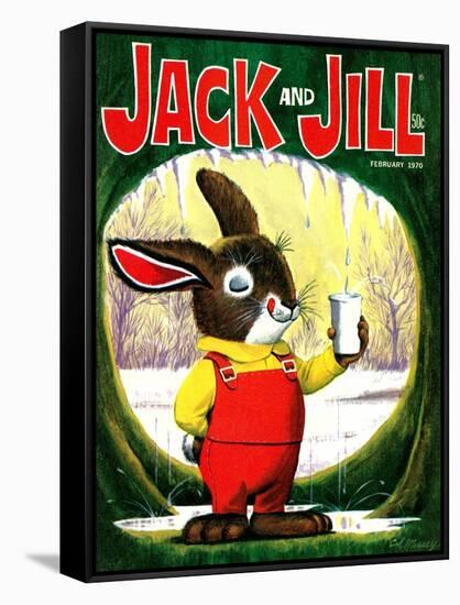 Splashing Into Spring - Jack and Jill, February 1970-Cal Massey-Framed Stretched Canvas