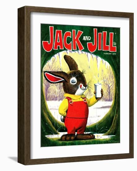 Splashing Into Spring - Jack and Jill, February 1970-Cal Massey-Framed Giclee Print