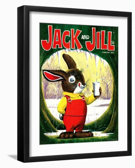 Splashing Into Spring - Jack and Jill, February 1970-Cal Massey-Framed Giclee Print