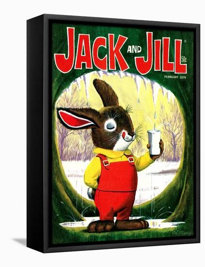 Splashing Into Spring - Jack and Jill, February 1970-Cal Massey-Framed Stretched Canvas