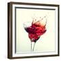 Splashing Margarita Cocktail-nikkytok-Framed Photographic Print