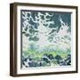 Splashing Tropical Waves (left)-Margaret Juul-Framed Giclee Print