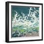 Splashing Tropical Waves (right)-Margaret Juul-Framed Giclee Print