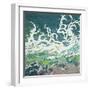 Splashing Tropical Waves (right)-Margaret Juul-Framed Giclee Print