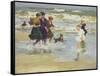 Splashing-Edward Henry Potthast-Framed Stretched Canvas