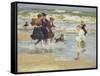 Splashing-Edward Henry Potthast-Framed Stretched Canvas