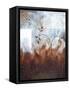 Splashly Umber II-Herb Dickinson-Framed Stretched Canvas