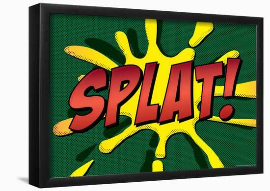 Splat! Comic Pop-Art Art Print Poster-null-Framed Poster