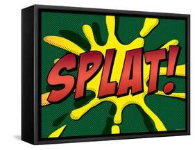 Splat! Comic Pop-Art Art Print Poster-null-Framed Stretched Canvas