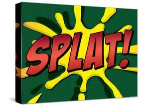 Splat! Comic Pop-Art Art Print Poster-null-Stretched Canvas