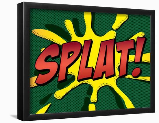 Splat! Comic Pop-Art Art Print Poster-null-Framed Poster