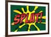 Splat! Comic Pop-Art-null-Framed Art Print