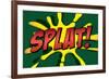 Splat! Comic Pop-Art-null-Framed Art Print